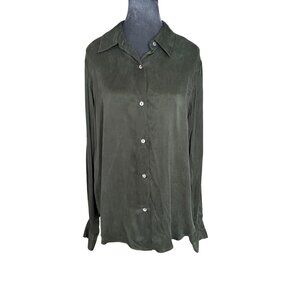 Olivaceous Long Sleeve Button Down Size L NWT